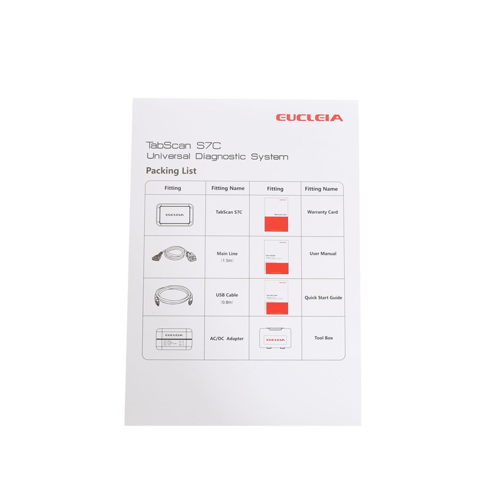 EUCLEIA TabScan S7C Automotive Intelligent Dual-mode Diagnostic System