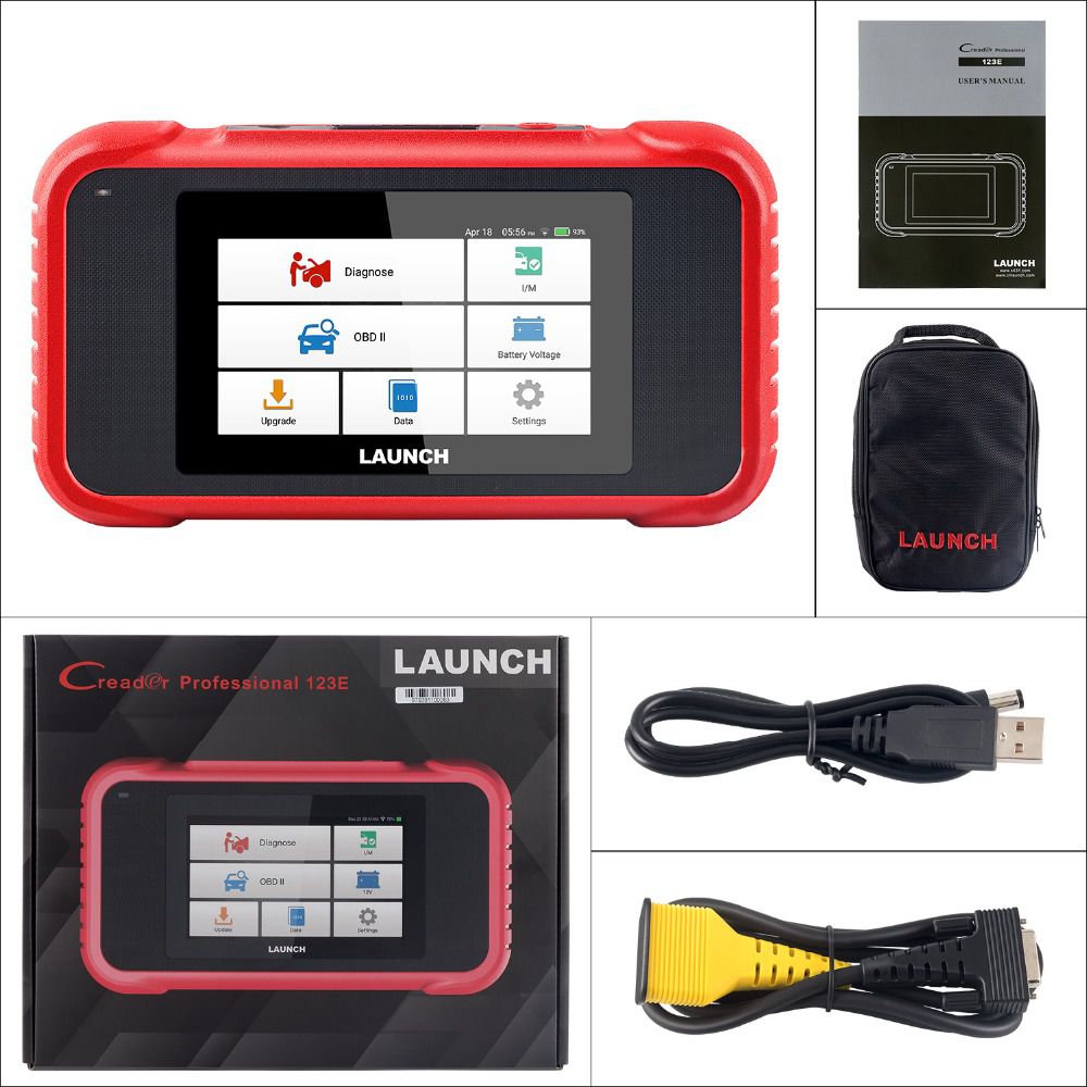 New Arrival LAUNCH X431 CRP123E OBD2 Code Reader for Engine ABS Airbag SRS Transmission OBD Diagnostic Tool Free Update Online Lifetime