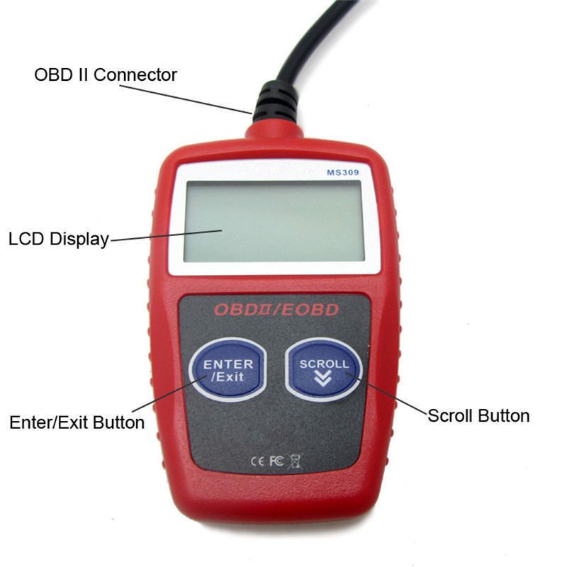 MS309 OBD2 OBDII EOBD Scanner Car Code Reader Data Tester Scan Diagnostic Tool