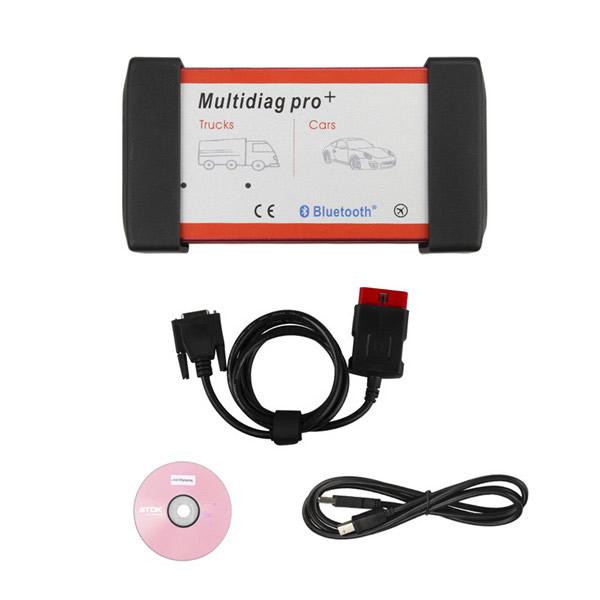 V2015.03 New Design Multidiag Pro+ For Cars/Trucks And OBD2 with Bluetooth Support Win8 Multi-Languages