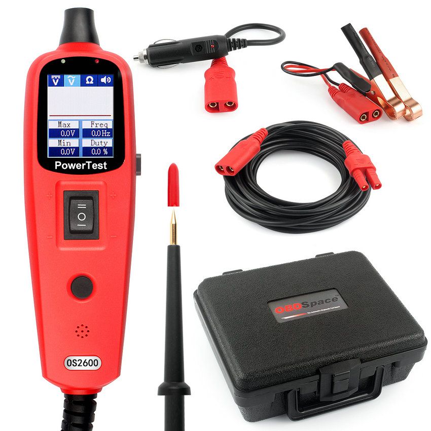 Newest Design Car Electric Circuit Tester Tool OBDSPACE OS2600 Power Probe Electrical System Tester Same as Autek YD208 PT150