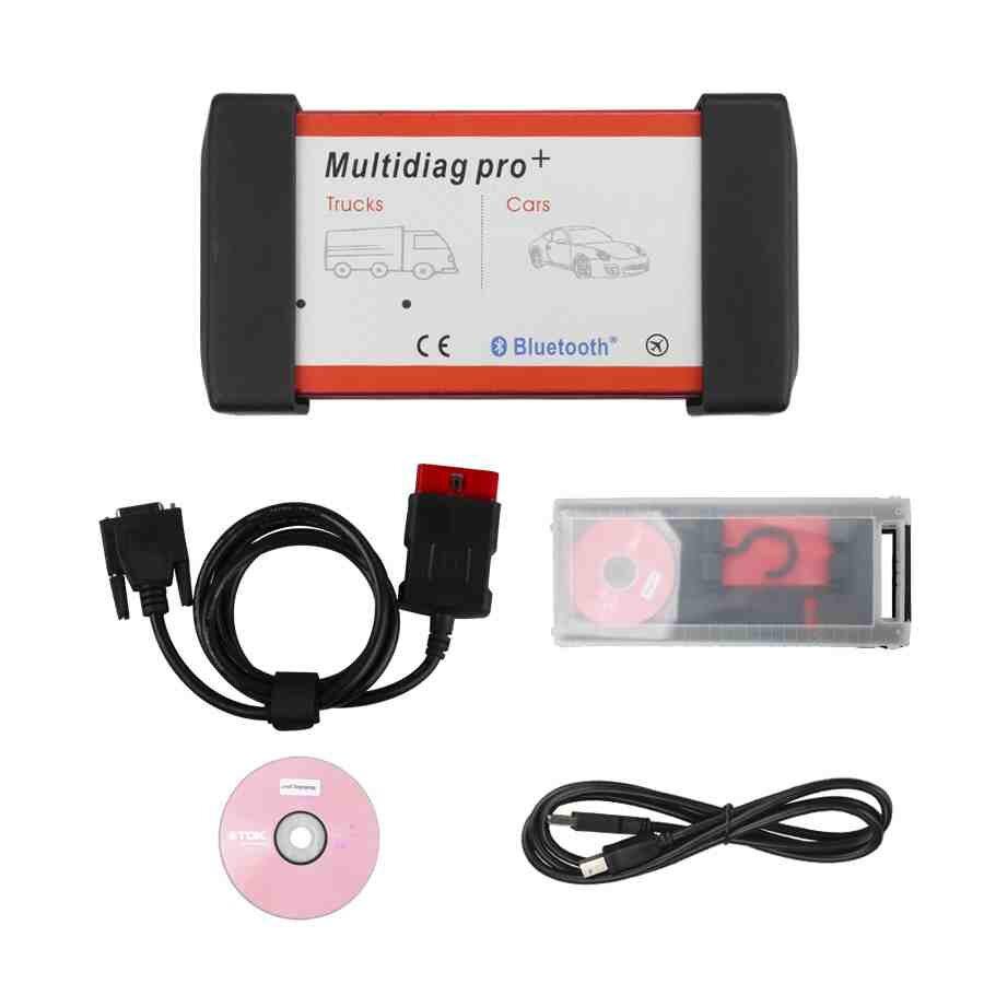 V2015.03 New Design Multidiag Pro CDP+ For Cars/Trucks And OBD2 With Bluetooth and 4GB Card Plus Car Cables Support  Win8