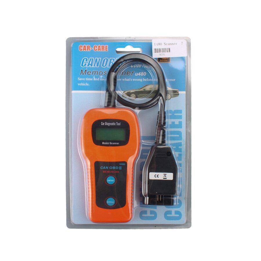 U480 OBD2 CAN BUS Code Scanner OBDII Engine Code Reader