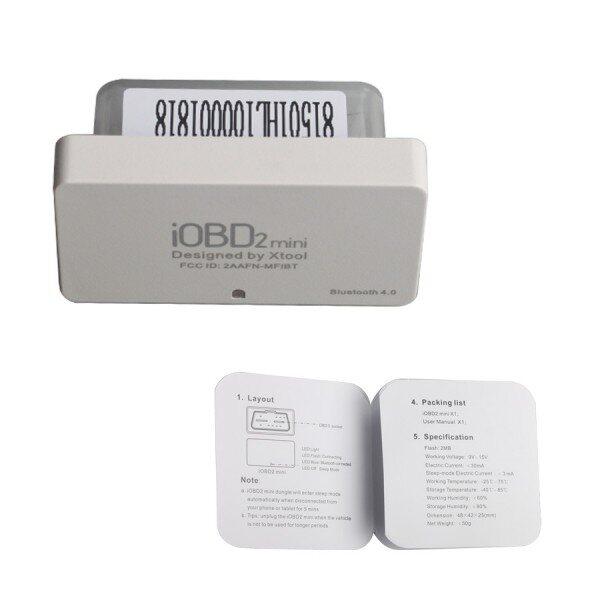 XTOOL iOBD2 Mini OBD2 EOBD Scanner Support Bluetooth 4.0 for iOS and Android