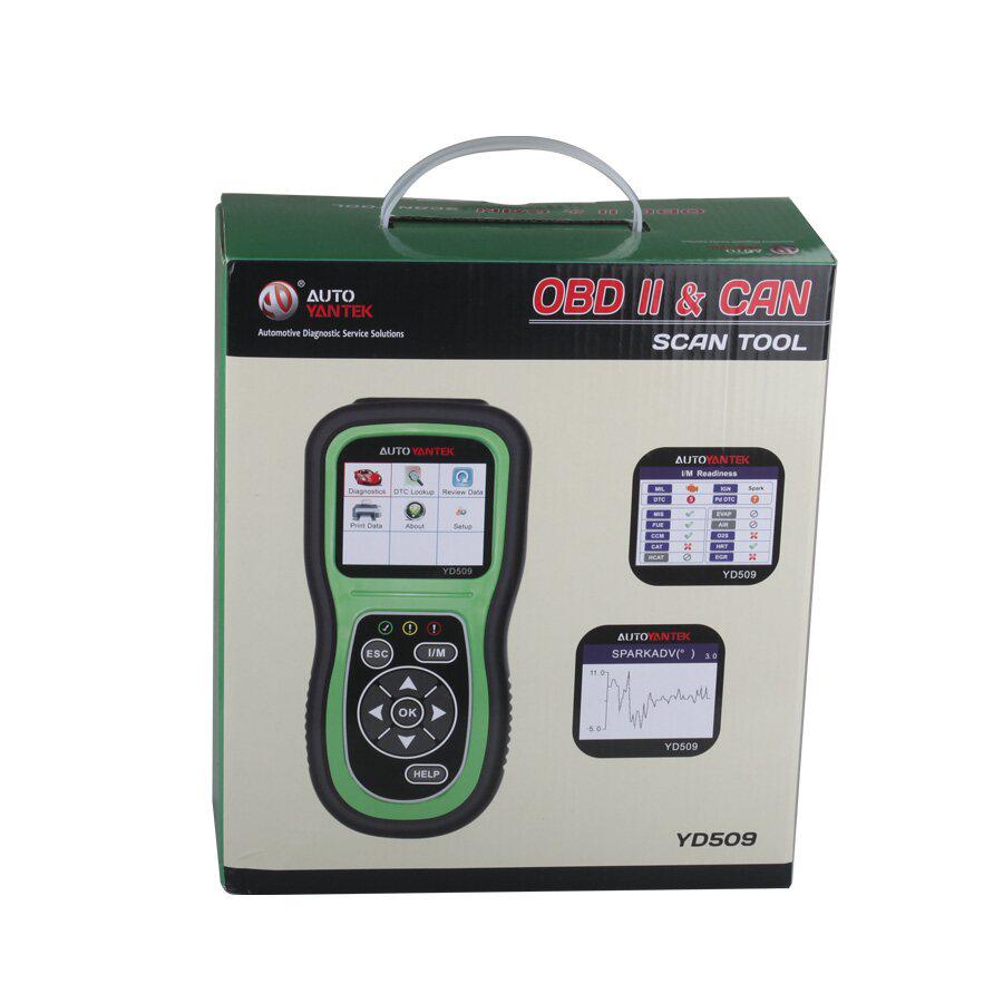 YD509 OBDII EOBD CAN Auto Code Scanner Support Multi-languages