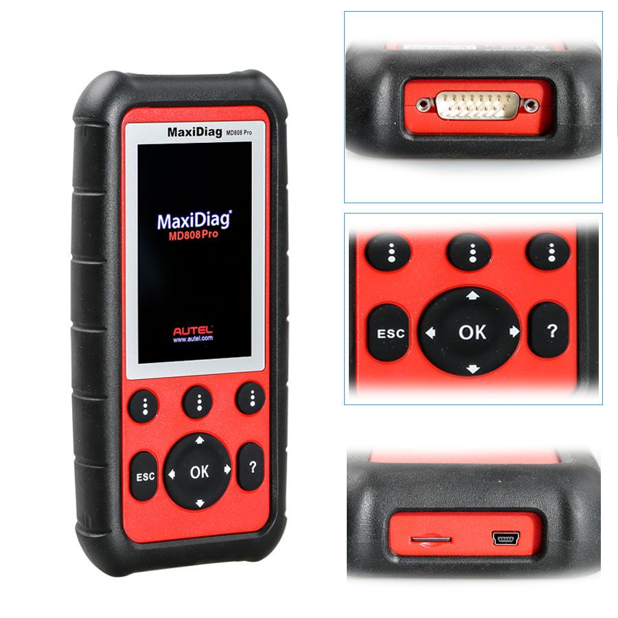 UK Ship Autel MaxiDiag MD808 Pro All Modules Scanner Code Reader (MD802 ALL+MaxicheckPro) Free Update Online