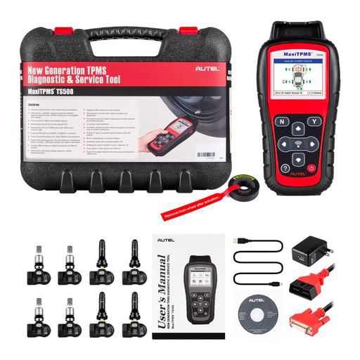 Autel MaxiTPMS TS508K TS508 Pre Tire Pressure Monitoring System Reset TPMS Replacement Tool with 8pc Sensors