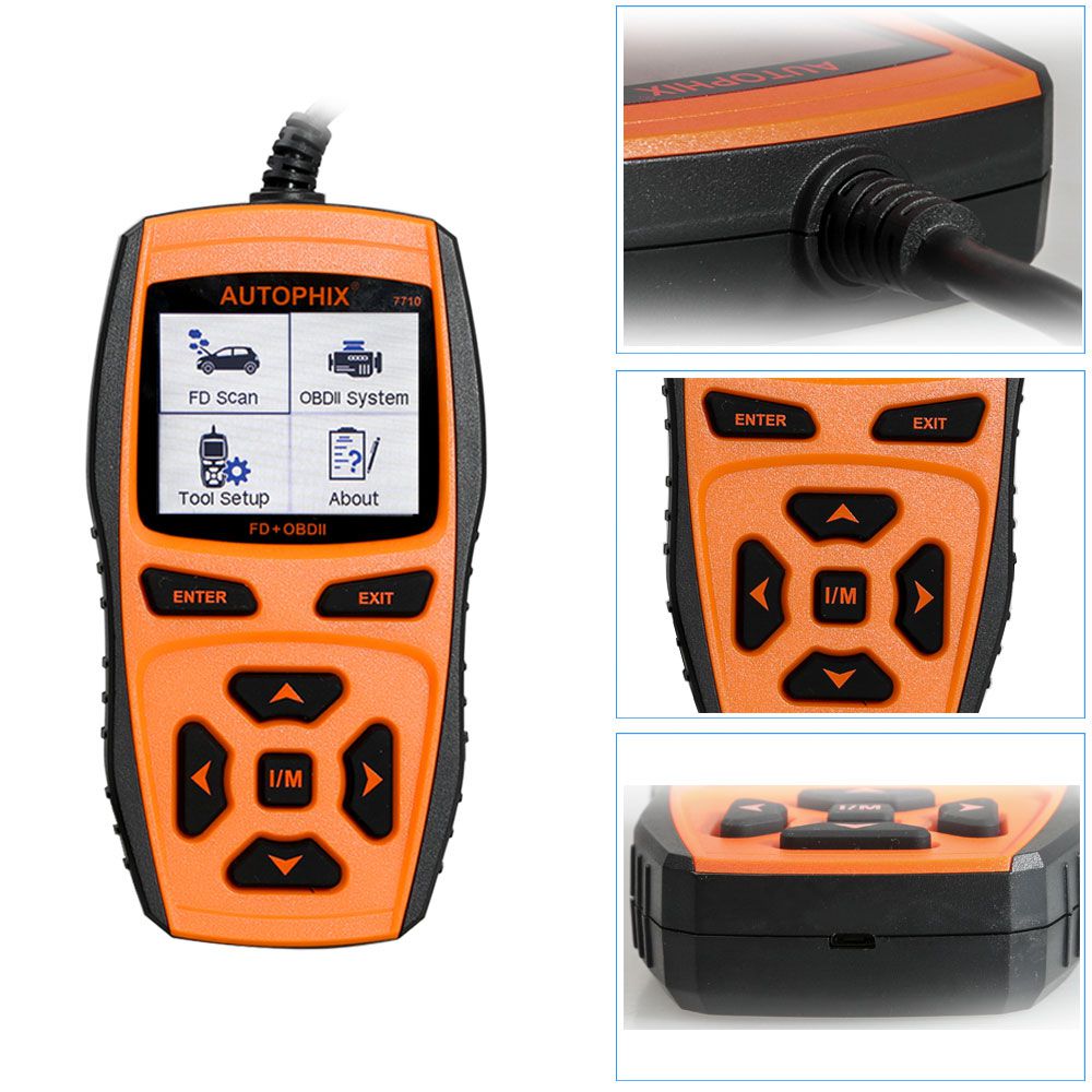 Autophix Automotive Diagnostic Tool 7710 OBDII OBD2 Scanner for Ford Car Engine Fault Code Reader +ABS SRS Airbag EPB Oil Reset