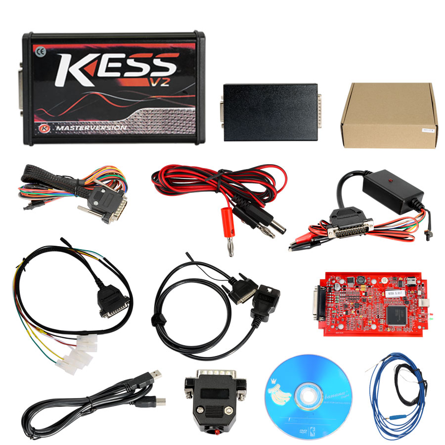 Kess ECU Programmer V5.017 EU Version with Red PCB Online Version Support 140 Protocol No Token Limited