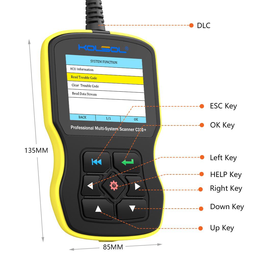 KOLSOL C310+ Full System Scan Tool Code Scanner for BMW