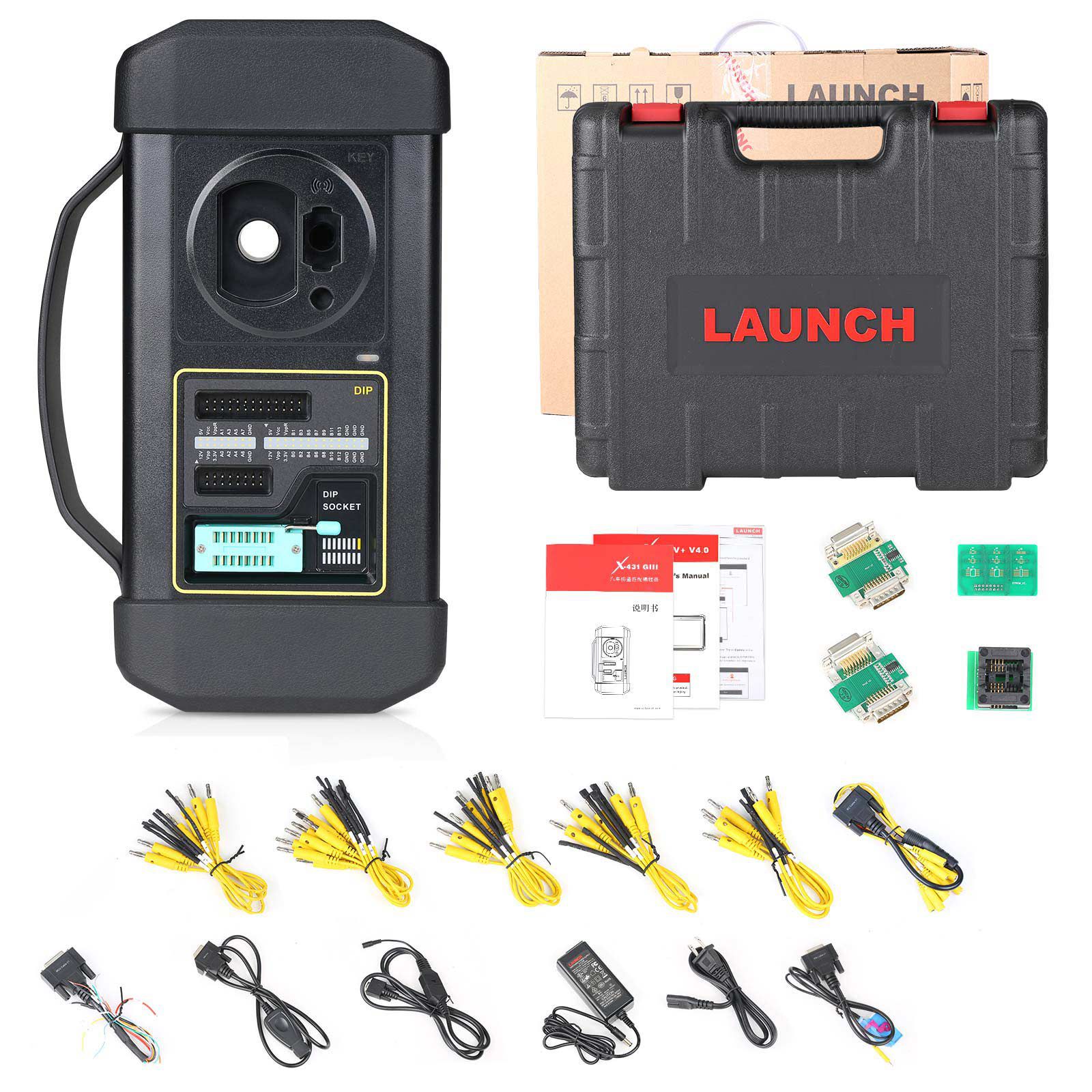 Launch GIII X-Prog 3 Advanced Immobilizer & Key Programmer Plus MCU3 Adapter Work on Mercedes Benz All Keys Lost and ECU TCU Reading