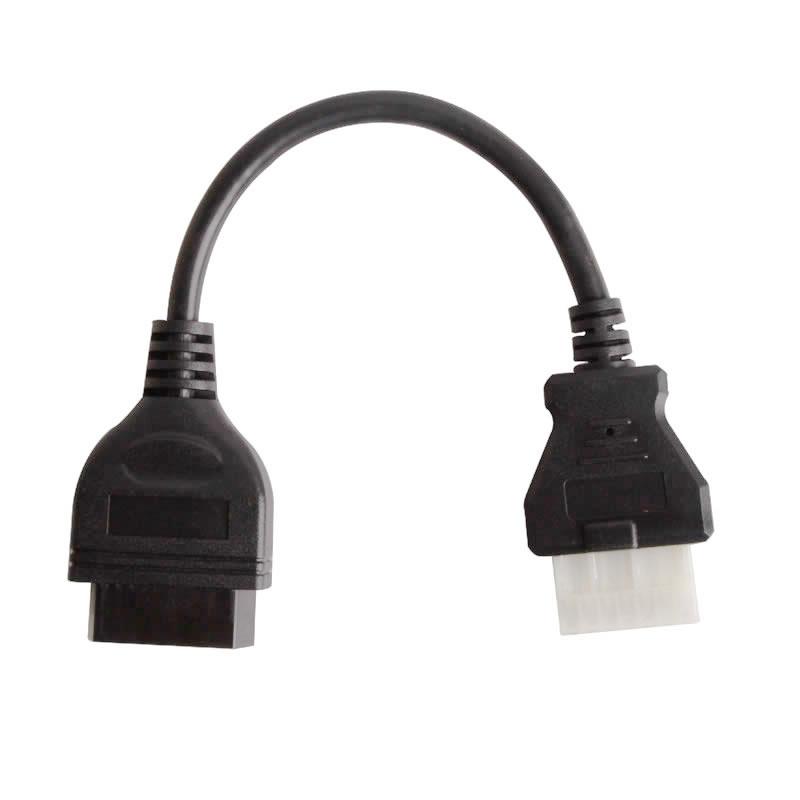 12pin to 16pin OBD OBD2 Connector Adapter for Mitsubishi Auto Diagnostic Tool