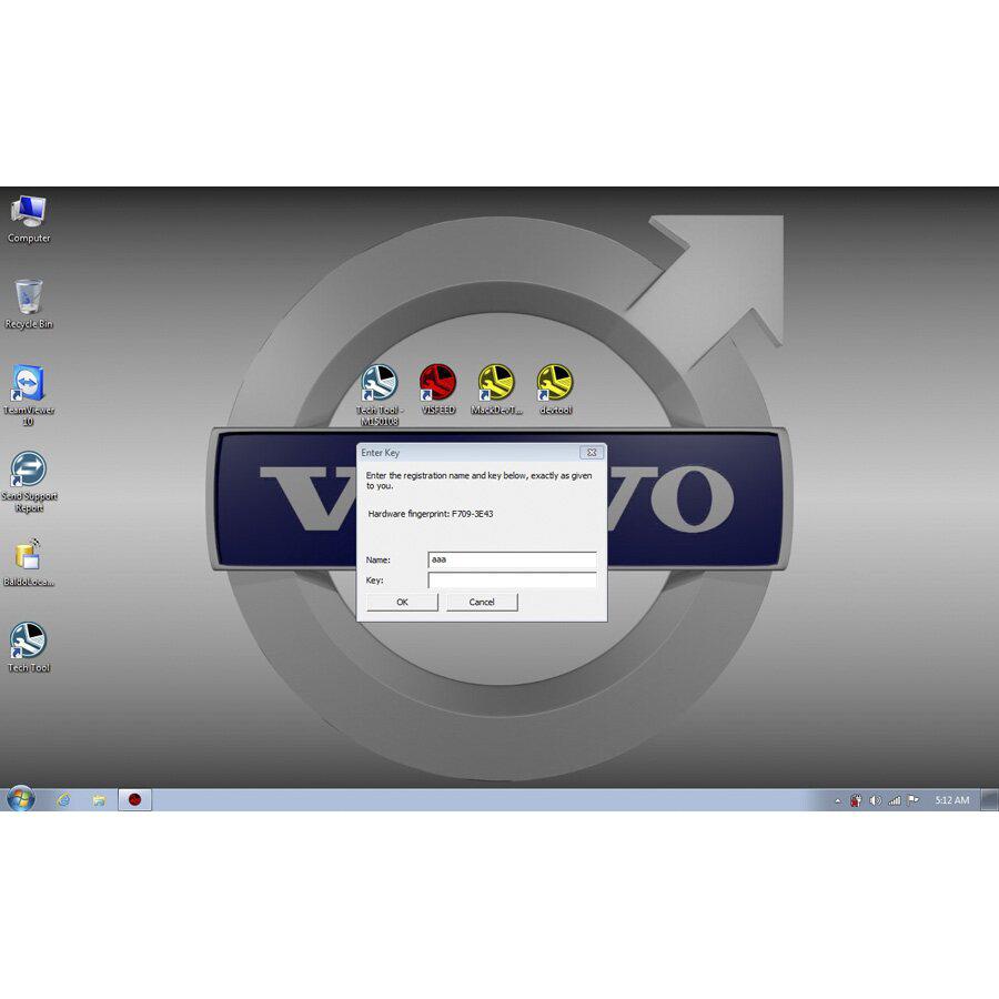 PTT Software 2.03.20 for Volvo 88890300 Vocom Interface Preinstalled in 500GB New Sata HDD