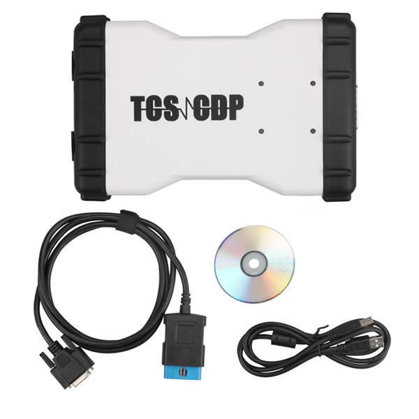 Promotion 2015.3 New TCS CDP+  Auto Diagnostic Tool White Version Without Bluetooth