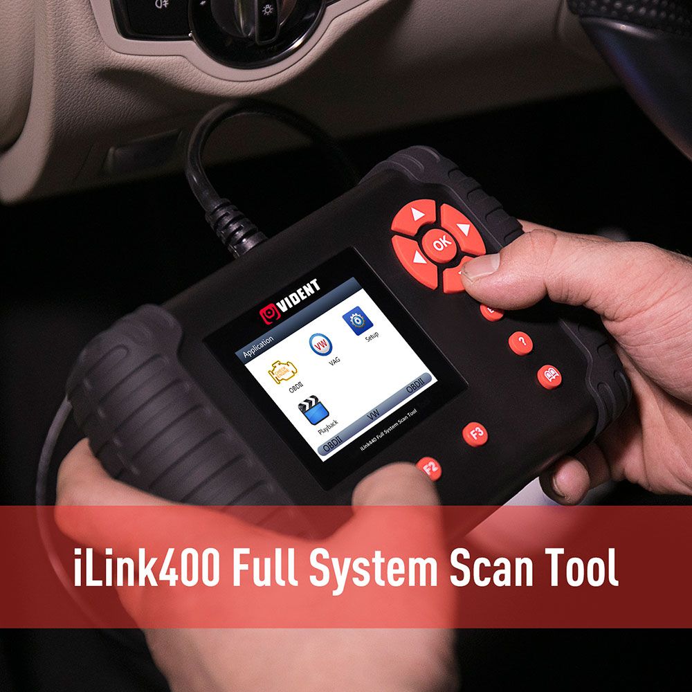 Original VIDENT iLink400 Full System Scan Tool Single Make Support ABS/SRS/EPB//DPF Regeneration/Oil Reset