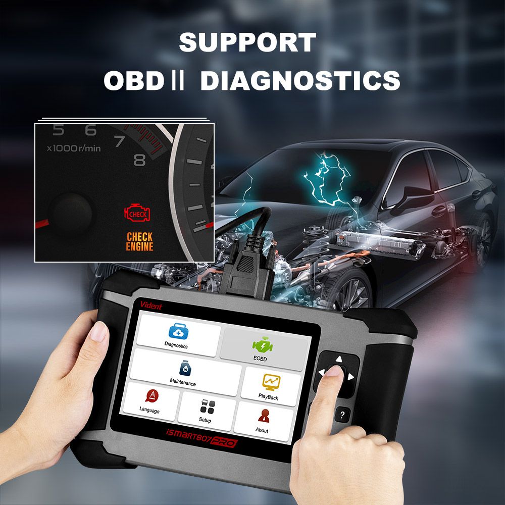 Vident iSmart807Pro All System Diagnostic Tool for All Makes Diagnostic including DPF ABS AIRBAG OIL LIFE RESET