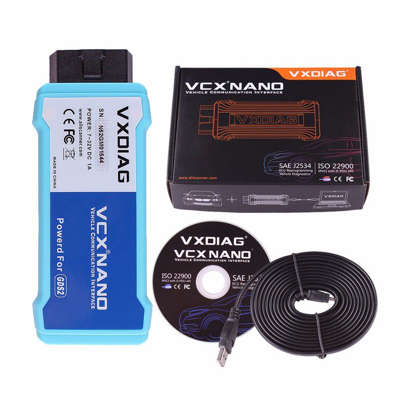 WIFI Version VXDIAG VCX NANO for GM/Opel Multiple GDS2 and TIS2WEB Diagnostic/Programming System