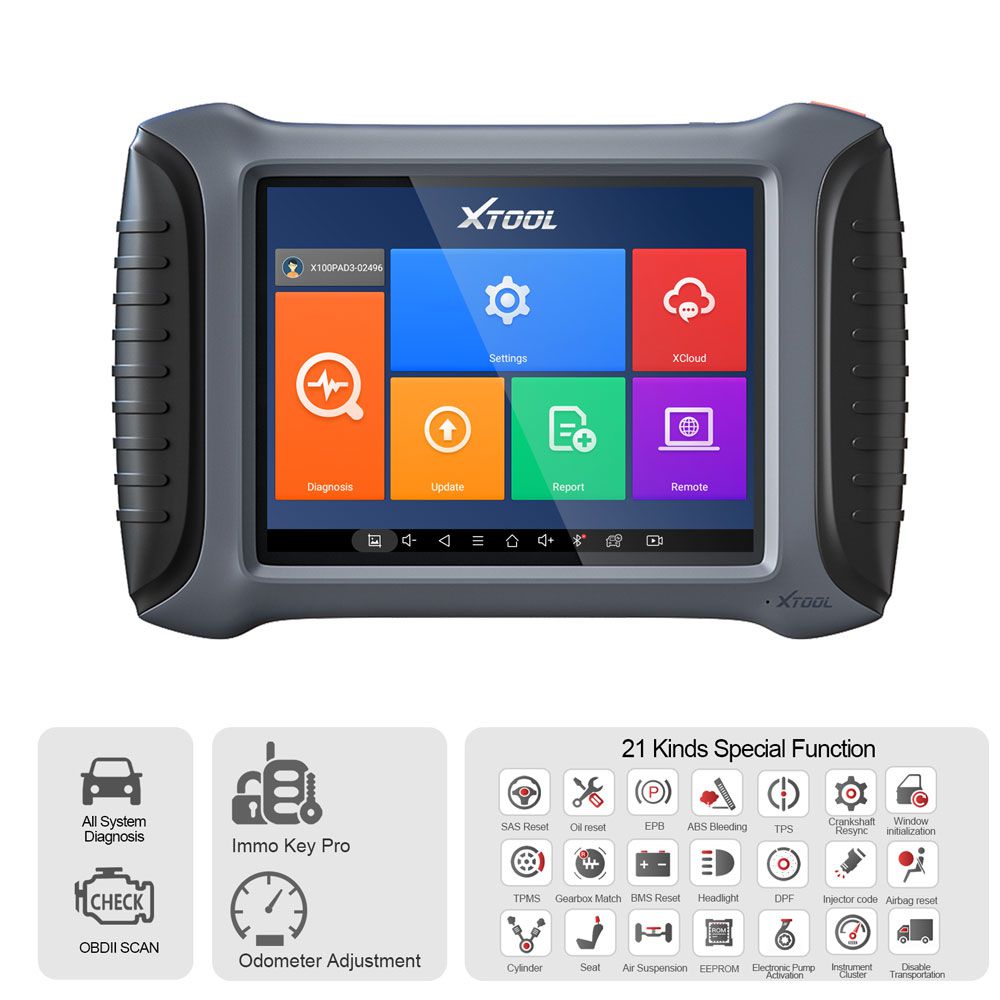 New XTOOL X100 PAD3 SE Key Programmer With Full System Diagnosis and 21 Reset Functions Free Update Online